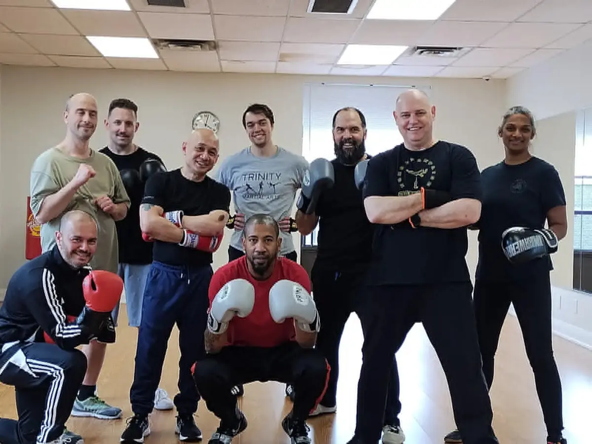 Trinity Martial Arts students after a class